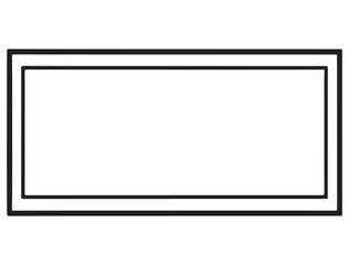 Obraz premium BORDER FRAME SILHOUETTE