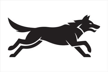 Fototapeta premium Dog Silhouette SVG | Pet Lover Clipart | Canine Outline Vector Design