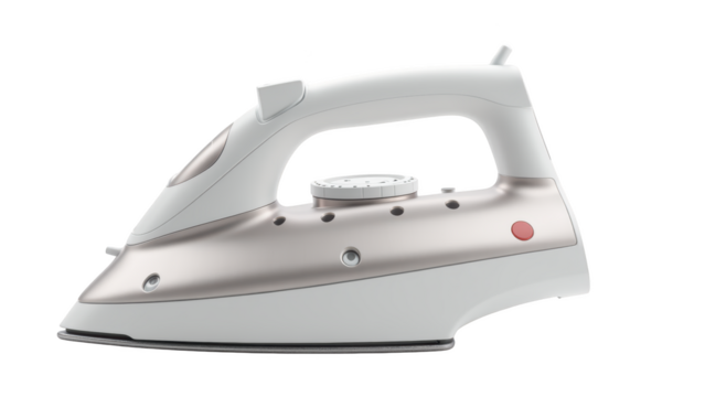 Sleek steam iron with ergonomic handle, designed for efficient fabric care and wrinkle removal, featuring modern aesthetic and user friendly