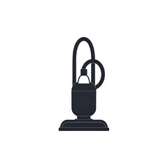 Obraz premium Vacuum Cleaner Icon: Minimalist Dark Design Element