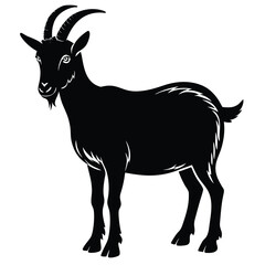 goat vector animal sihouette