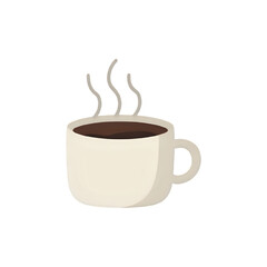 Warm Coffee Cup Illustration: Perfect for Cafe Menus & Branding
