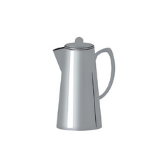 Sleek Silver Coffee Pot: A Classic Kitchen Essential
