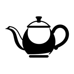 vector teapot isolated on white