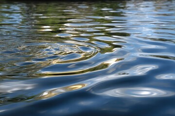 Rippled water surface reflecting light creating swirling patterns and distorted reflections