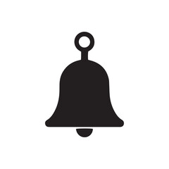 Minimalist Bell Notification Icon in Black