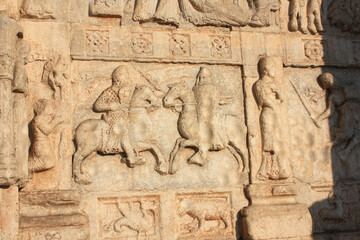 Relief Panels of the Basilica of San Zeno in Verona, Italy &ndash; Battle of Theoderic the Great and Odoacer
