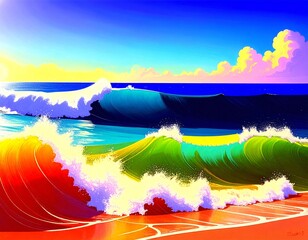 Sand, Waves, and Sky 