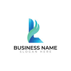 Vibrant Gradient Letter 