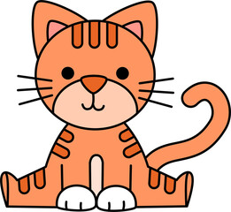 Cute Cartoon Cat Illustration