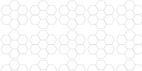 Seamless vector pattern of a metallic hexagon grid texture
