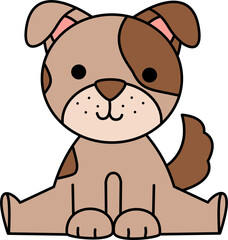 Cute Cartoon Dog Illustration