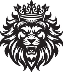 Fototapeta premium lion head vector illustration