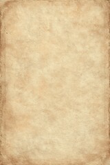 Fototapeta premium Distressed parchment paper with decorative border, evoking vintage aesthetic and historical texture.