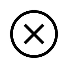 Obraz premium Cross Mark Icon