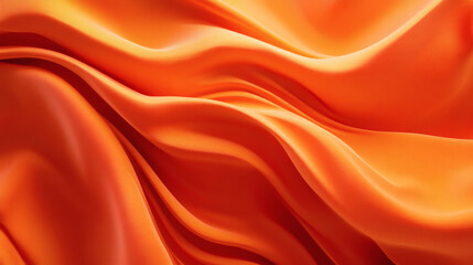 Obraz premium Detailed close-up view of orange fabric folds.