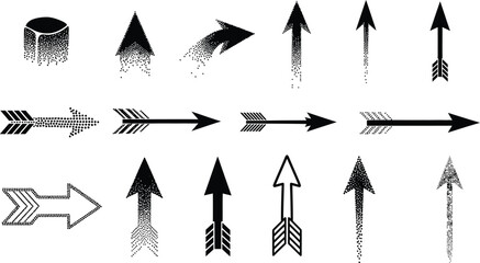 Dynamic arrow collection guiding progress and direction