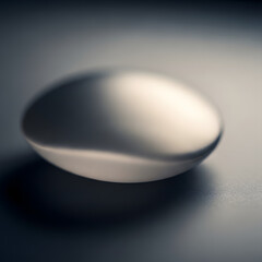 Smooth Stone with Soft Lighting on Textured Surface