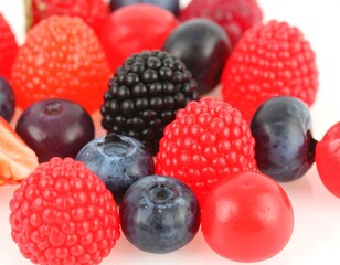 Assorted fruity candies