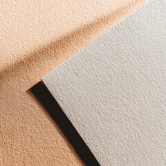 Fototapeta premium Abstract paper textures in muted peach and off-white