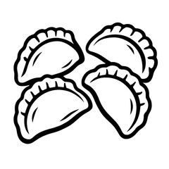 Dumplings, Pierogi, Gyoza Vector - Delicious International Cuisine