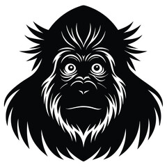 orangutan vector sihouette