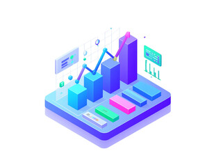 Firefly_3d Money Bag with dollar sign - Firefly_3D minimalist illustration with business graph and analytics data on isometric. Onlin  (3)
