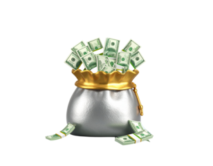 Firefly_3d Money Bag with dollar sign - Firefly_3d money bag isolated on white background. Generative AI  (5)