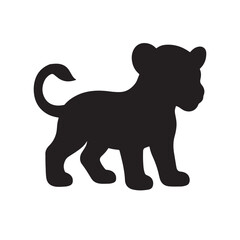 Silhouette of  a Lion, vector illustration