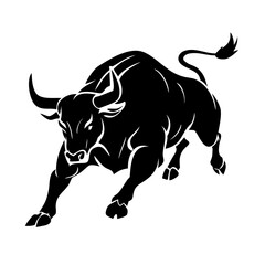 Obraz premium vector illustration of a bull