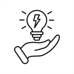 Energy Saving Outline Icon