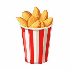 french fries with ketchup