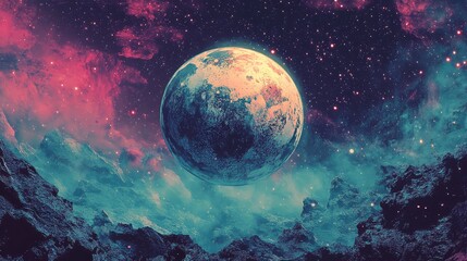 Obraz premium tremor vibrating planet