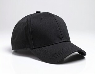 Classic black baseball cap, a versatile headwear accessory for everyday style, sports, and sun protection, presented against a clean, crisp background.
