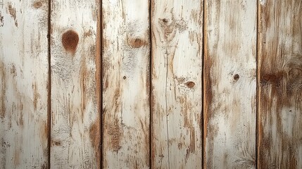 Fototapeta premium Whitewashed weathered wooden planks background texture.