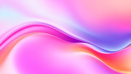 Fototapeta premium Elegant Flowing Gradient Waves in Vibrant Hues