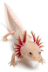 axolotl on white