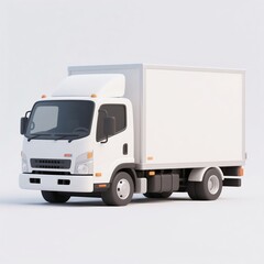 Cartoon Container Truck 3D Model