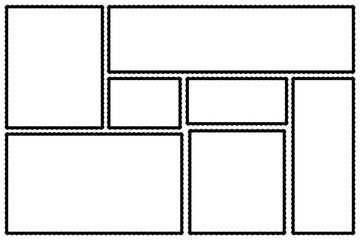 Postage stamp set. Mockup postage stamps. Blank postage stamps. Isolated vector elements for postcard template, decoration, photo mask or text box. eps 10