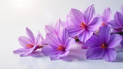 Obraz premium Delicate Lavender Blossoms in Soft Focus A Gentle Still Life of Springtime Flowers