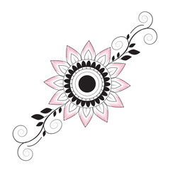 mandala floral design with ornament.