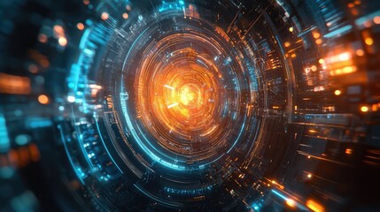 Obraz premium deeplearning zooming ai core