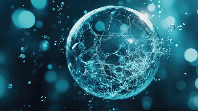 collapse disintegrating bubble