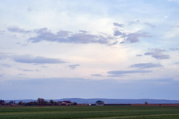 Obraz premium landscape with a farm in Ukraine