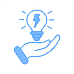Energy Saving Blue Icon