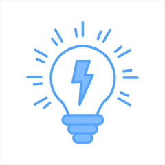 Light Bulb Blue Icon