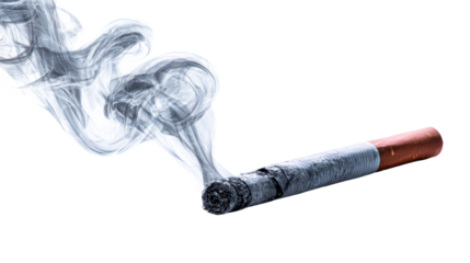 Cigarette with Wispy Smoke