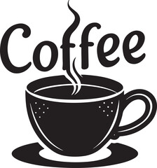 Cup of hot tea, coffee, or cappuccino with steam and a brown mug on a cafe table for a morning drink