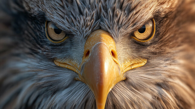 AI-generated image of a close-up of a majestic eagle - Powered by Adobe