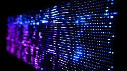Obraz premium Close-up view of a vibrant LED display.